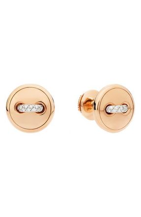 POMELLATO Pom Pom Dot Ring Stud Earrings in Rose Gold at Nordstrom
