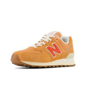 New Balance Womens 574 V2 Sea Salt Sneaker, Copper/Neo Flame/Sea Salt, 8 UK