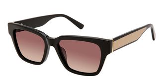 ANN TAYLOR ATP932 Polarized C01 Womens Sunglasses Black Size 51