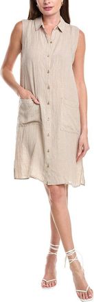 Eileen Fisher Classic Linen Midi Dress