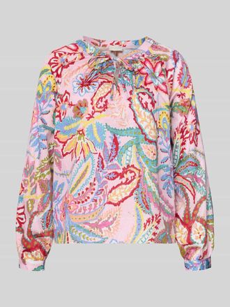 Milano Milano Italy Blusenshirt mit Rundhalsausschnitt in Rose, Gr&ouml;&szlig;e 36