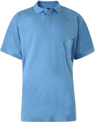 KAM Jeanswear Plain Polo Shirts, Big & Tall, King Size, 2XL, 3XL, 4XL, 5XL, 6XL, 7XL, 8XL, 6XL Powder Blue