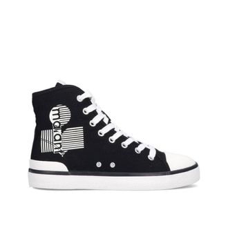 Isabel Marant Black Canvas High Top Womens Sneakers