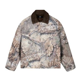 Represent Light Jackets, male, Multicolor, Size: XL Real Tree Camo Trucker Jacket