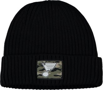adidas Mens adidas Black St. Louis Blues Military Appreciation Cuffed Knit Hat at Nordstrom