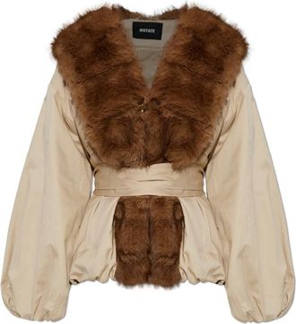Rotate Jas met riem - Dames - Zomerjassen - Beige - 2XS - Jassen