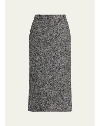 Michael Kors Melange Midi Trouser Skirt