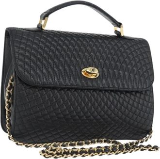 Bally Pre-owned Leren Schoudertas - Dames - Vintage Schoudertas - Zwart - ONE Size - Leer - Vintage