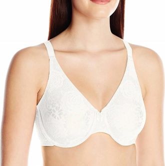 Wacoal Womens Halo Lace Underwire Bra In Ivory