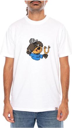 Carhartt Work in Progress S/S Slingshot T-Shirt - Heren - T-shirts - Wit - M - Katoen - Tops