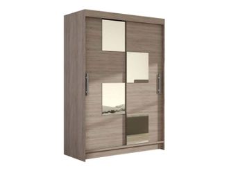 Mirjan24 Armario Closico Pacron Iii, Trufa Roble, 200x120x58cm, Puertas De Armario: Correderas, N&uacute;mero De Estantes: 5