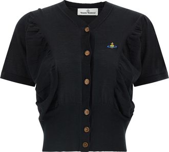 Vivienne Westwood Black Wool Womens Cardigan