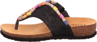 Think Comfort Sandal - Dames - Schoenen - Zwart - Maat: 39 EU Leer