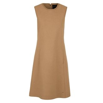 Marc Cain Walk Dress - Dames - Zomerkleedjes - Bruin - 2XL - Wol - Kleedjes