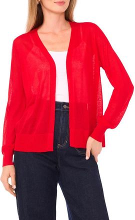 Vince Camuto Tissue Knit Cardigan in Red Rush at Nordstrom Rack, Size X-Large