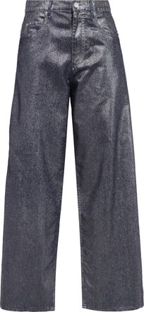 Isabel Marant Etoile Cover High-Rise Wide-Leg Jeans in Silver Cotton