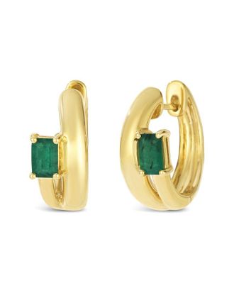 Le Vian Costa Smeralda Emeralds 14K 1.00 Ct. Tw. New Emerald Huggie Earrings