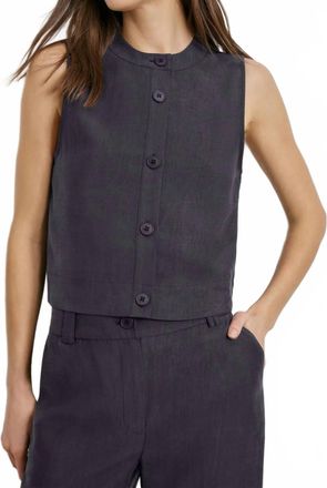 Favorite Daughter Fine Line Top In Navy