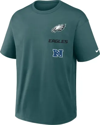 Nike Philadelphia Eagles Max90 Nike Mens NFL T-Shirt in Green | 04T63JD86-WX5