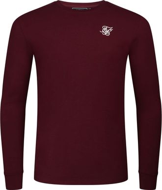 Siksilk T-Shirt SIKSILK Siksilk T-Shirt Essentials, Herren, Gr. XXL, bordeaux, Obermaterial: 95% Baumwolle CO. 5% Elasthan EL., Shirts T-Shirt