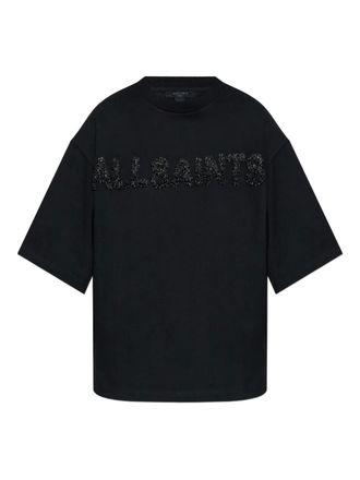 AllSaints T-shirt van biologisch katoen - Zwart