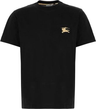 Burberry Knight Katoenen T-shirt - Heren - T-shirts - Zwart - S - Katoen - Tops