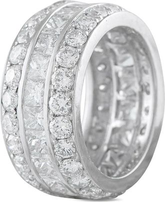 Luxury Bazaar Anello LB Exclusive Platinum con diamanti 6,75 carati - Argento