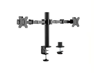 OEM Soporte Para Monitor Dual, Diagonal Hasta 32 Pulgadas, Doble Brazo, Funci&oacute;n De Inclinaci&oacute;n Hdwr Solidhand-am02