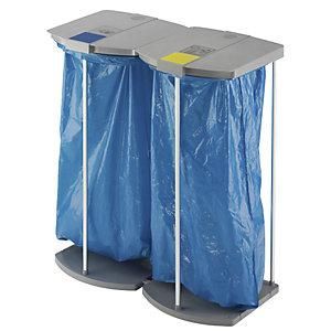 Hailo Soporte Para Bolsas De Basura Con 250 Bolsas De Basura Azules