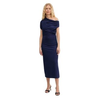 Silvian Heach Vestido Tisaw Midi - Dresses - Mujer - Azul - XL