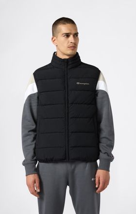 Champion Steppweste CHAMPION Padded Outdoor Vest, Herren, Gr. XXL (60/62), schwarz (nbk), Obermaterial: 100% Polyamid, Westen Steppweste, aus Polyamid, leichte