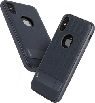 Moshi Kameleon Para Iphone Xs / X - Funda Con Soporte - Azul Medianoche
