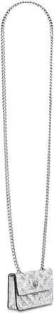 Kurt Geiger Micro Kensington Faux Leather Crossbody Bag in Silver at Nordstrom