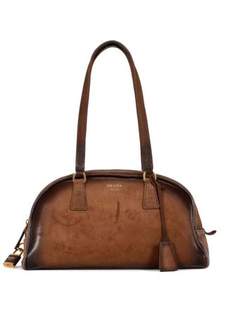 Prada Bowling schoudertas - Bruin