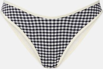 Montce Swim Lulu gingham seersucker bikini bottoms