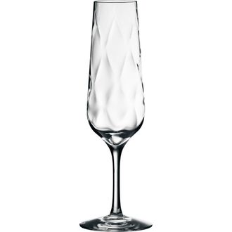 Orrefors Dizzy Diamond Champagne Flute in Clear at Nordstrom Rack