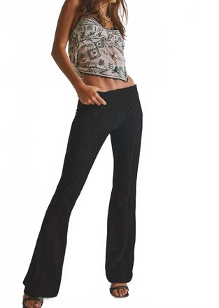 Free People Penny Pull On Velvet Pants In Black