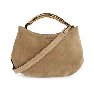 Moschino Tassen, Dames, Beige, ONE Size, Nylon, Handle Me Tote Bag
