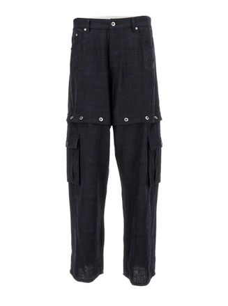 Off-white Black 90s Logo Straight Leg Cargo Pants