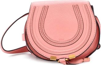 Chlo&eacute; Marcie Leather Small crossbody bag - Roze
