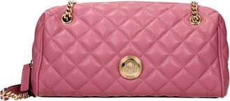Versace Pink Leather Shoulder Womens Bag