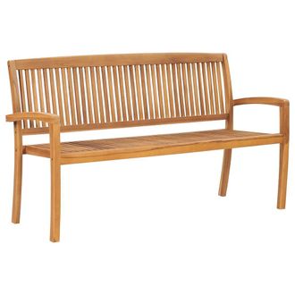 vidaXL Vidaxl - Banco De Jard&iacute;n 3 Plazas Madera Maciza De Teca 159 Cm