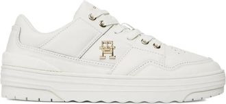 Tommy Hilfiger panelled sneakers - women - Leather/Rubber/Polyurethane/Fabric - 36 - White