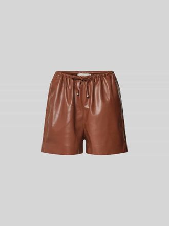 Nanushka Shorts in Leder-Optik in Mittelbraun, Gr&ouml;&szlig;e XS