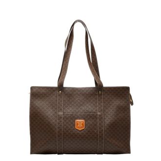 Celine Brown Pvc Leather Tote Bag (Pre-Owned)