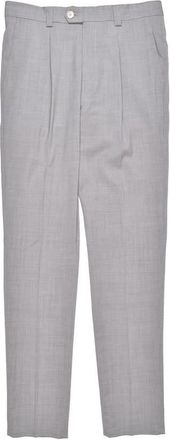 Brunello Cucinelli Light Gray Virgin Wool Trousers, Brand Size 46 (US Size 30)