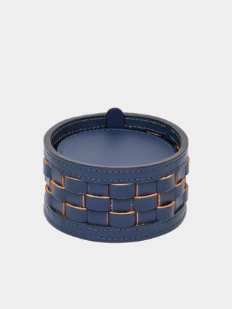 Riviere Barcelona Water-Resistant Leather Coasters (Set of 10)