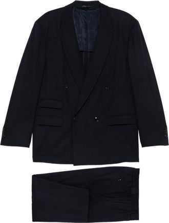 Giorgio Armani Navy Blue Double Breasted Suit