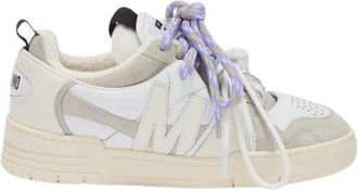 Moschino Sneakers van kalfleder en su&egrave;de - Dames - Sneakers - Veelkleurig - 38 EU - Su&egrave;de - Schoenen