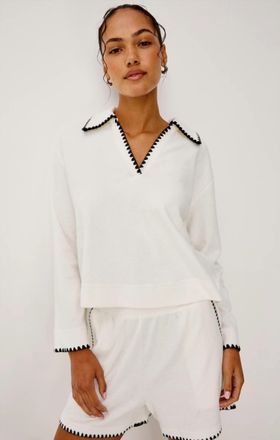Rails Cati Long Sleeve Sweatshirt In Ivory